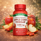 Nature's Truth Apple Cider Vinegar lifestyle con manzanas ampliada