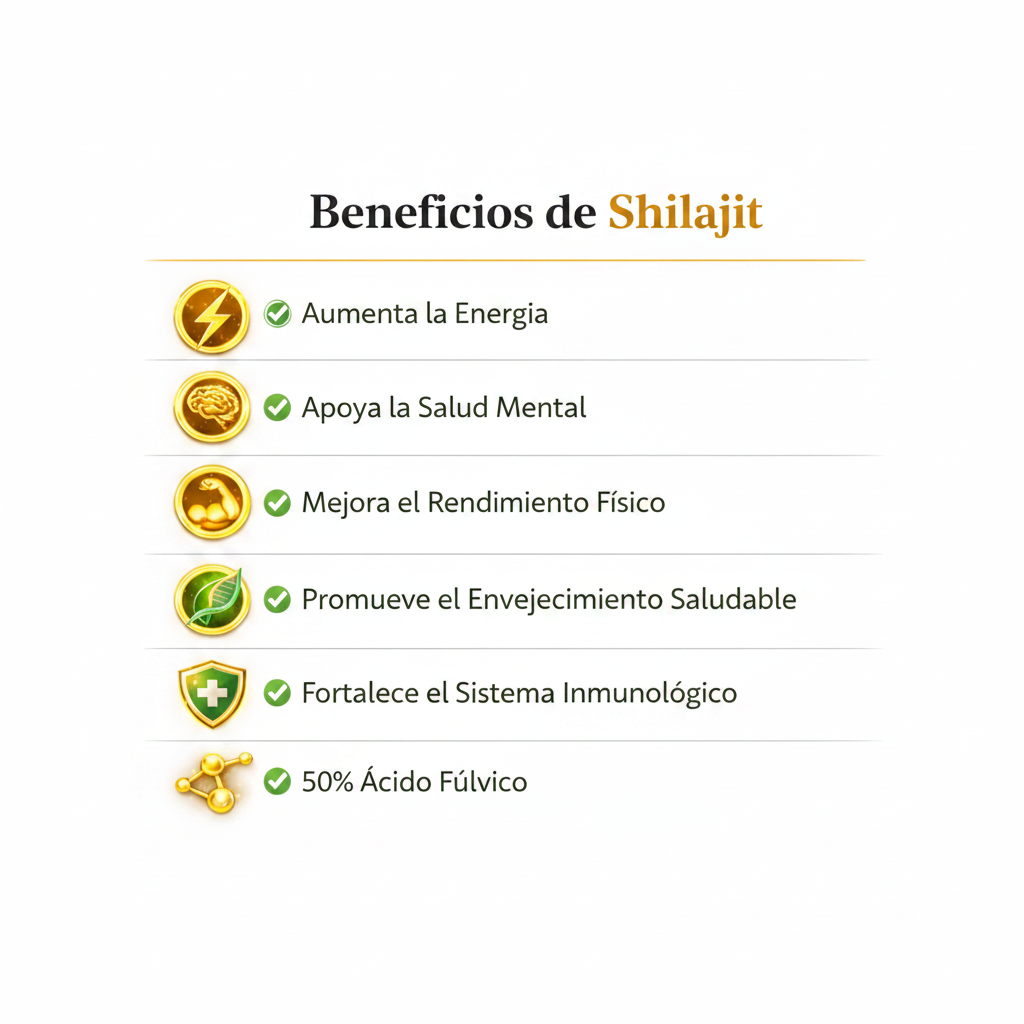 Beneficios de Shilajit - Spring Valley 500mg