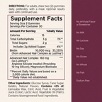 Nature's Bounty Hair Growth Gummies Supplement Facts