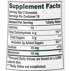 Tabla Nutricional - Nature's Bounty Sleep Gummies