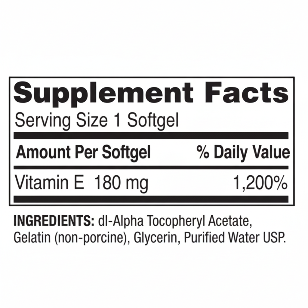 Vitamina E 400 IU Tabla Nutricional 1024x1024